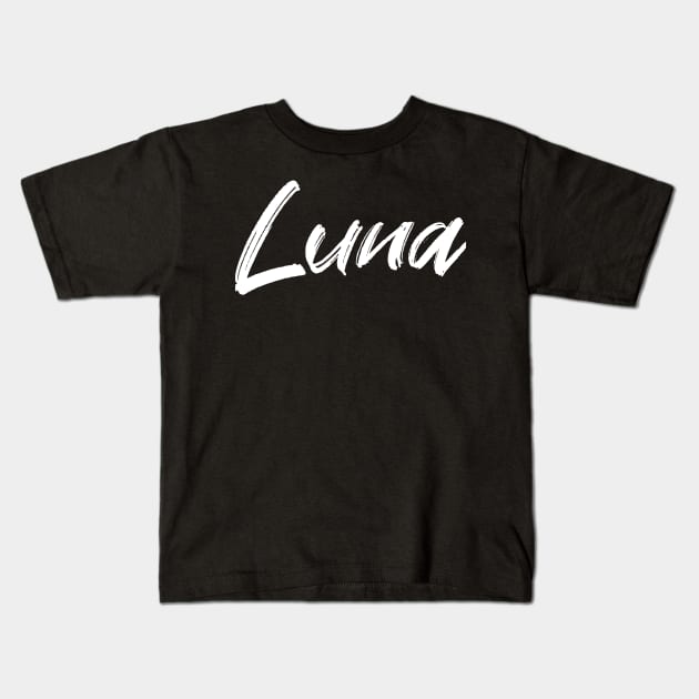 Name Luna Kids T-Shirt by CanCreate